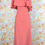 Thumbnail: 1970’s Red & White One Shoulder Maxi - S/M