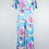Thumbnail: 1970's Paper Parasol Print Bellbottom Jumpsuit