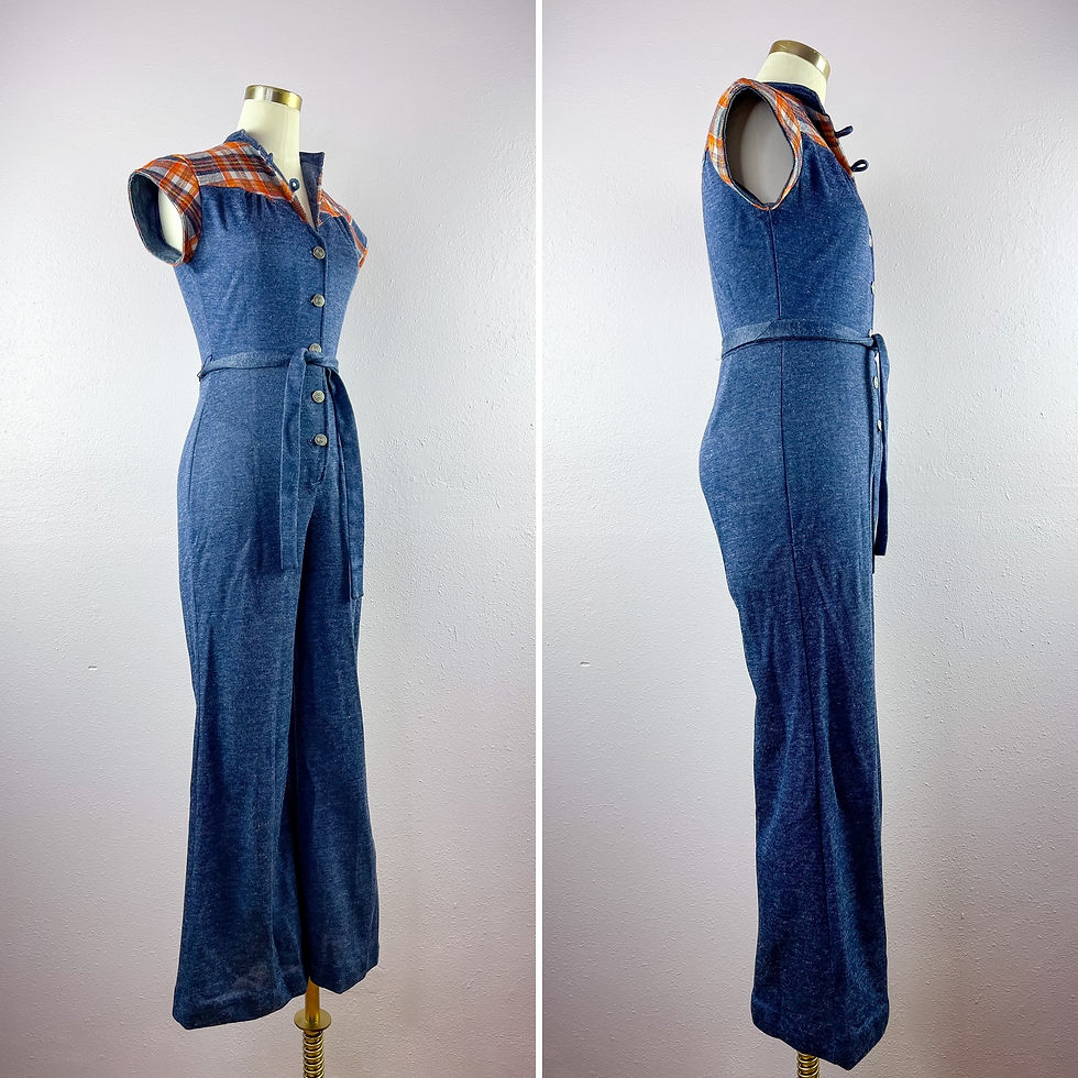 Thumbnail: 1970’s Plaid Jumpsuit