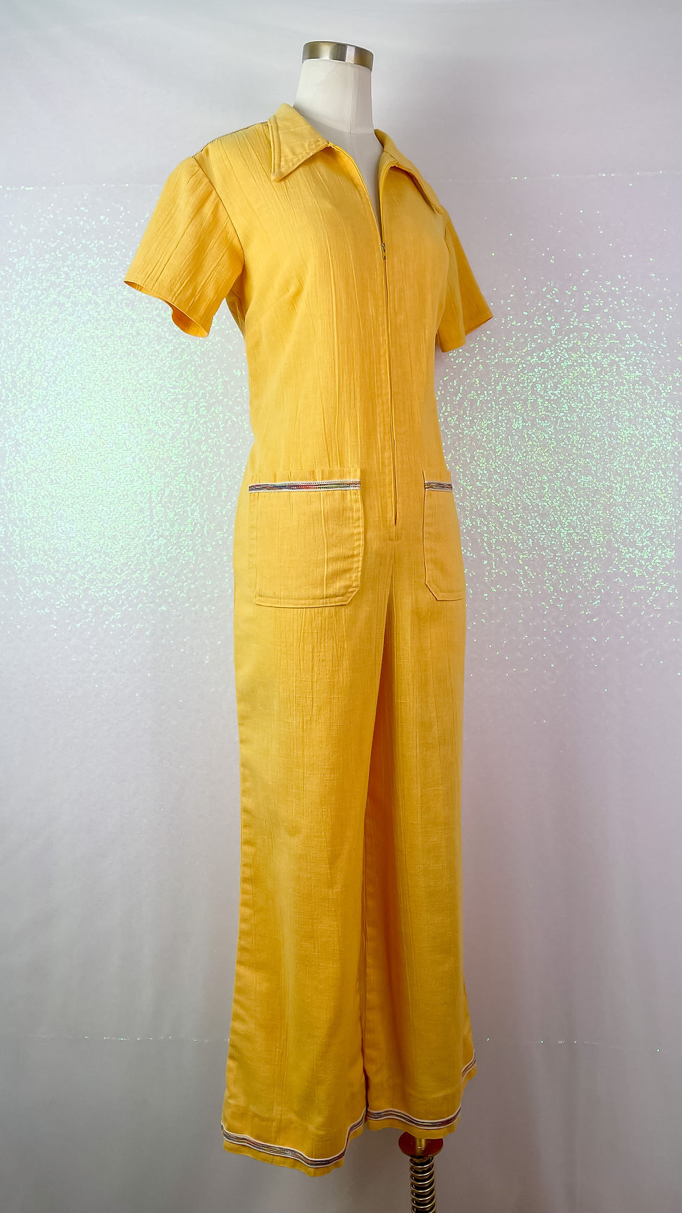 Thumbnail: 1970’s Yellow Cotton Jumpsuit
