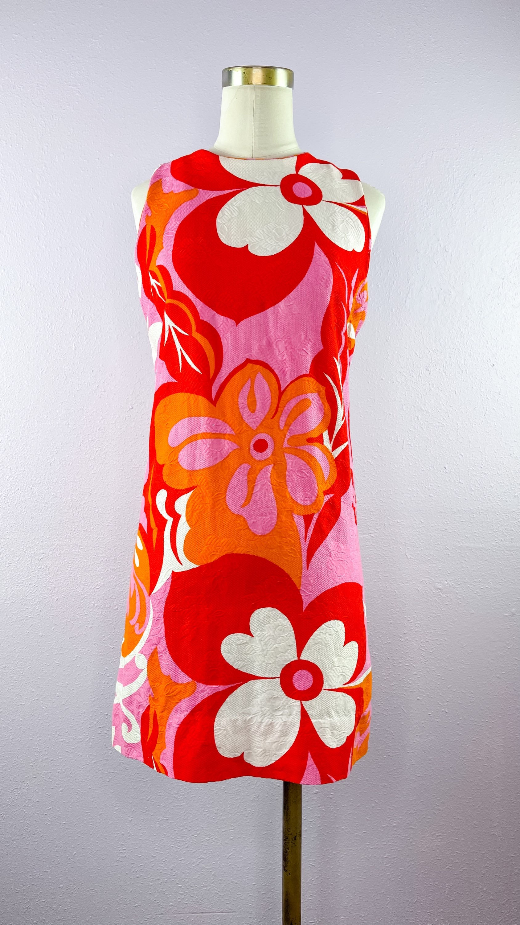 1960’s Flower Power Mod Mini Dress