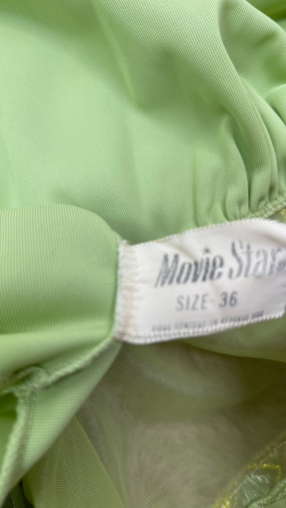 Thumbnail: 1960’s Pistachio Semi Sheer Bell Sleeve Palazzo Jumpsuit