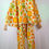 Thumbnail: 1960’s Orange Flower Power Bel Sleeve 2 Piece Pant Set