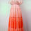 Thumbnail: 1970’s Peach Ombre Chiffon Maxi Dress