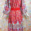 Thumbnail: 1970’s Red Floral Maxi - L/XL