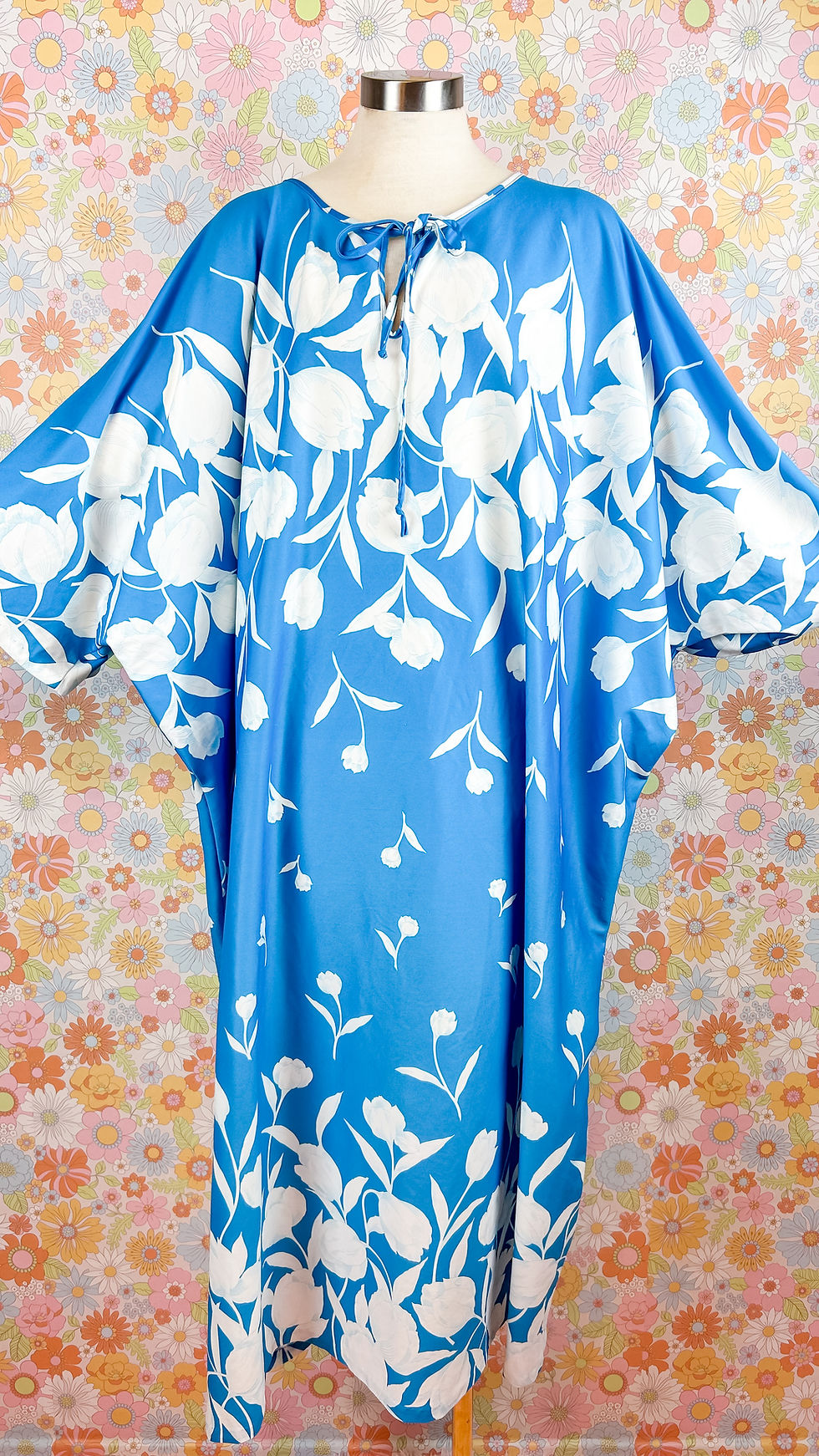 1970’s Blue Tulip Caftan - OS