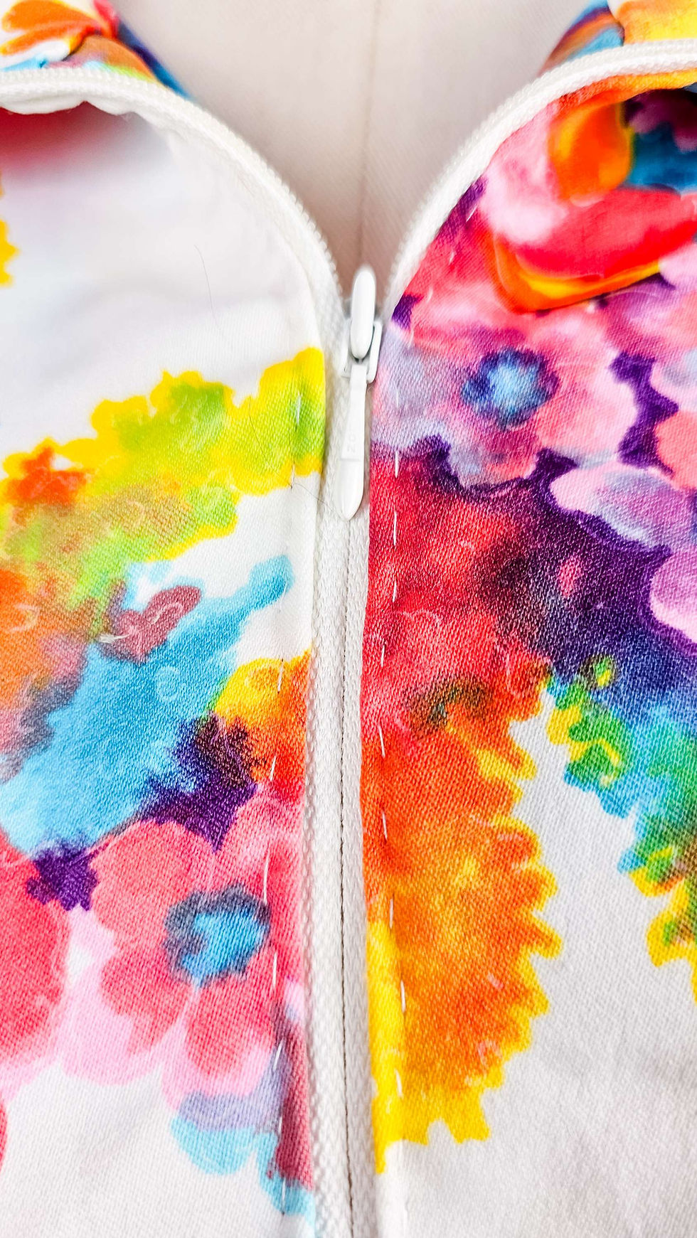 Thumbnail: 1970's Rainbow Roses Maxi Dress