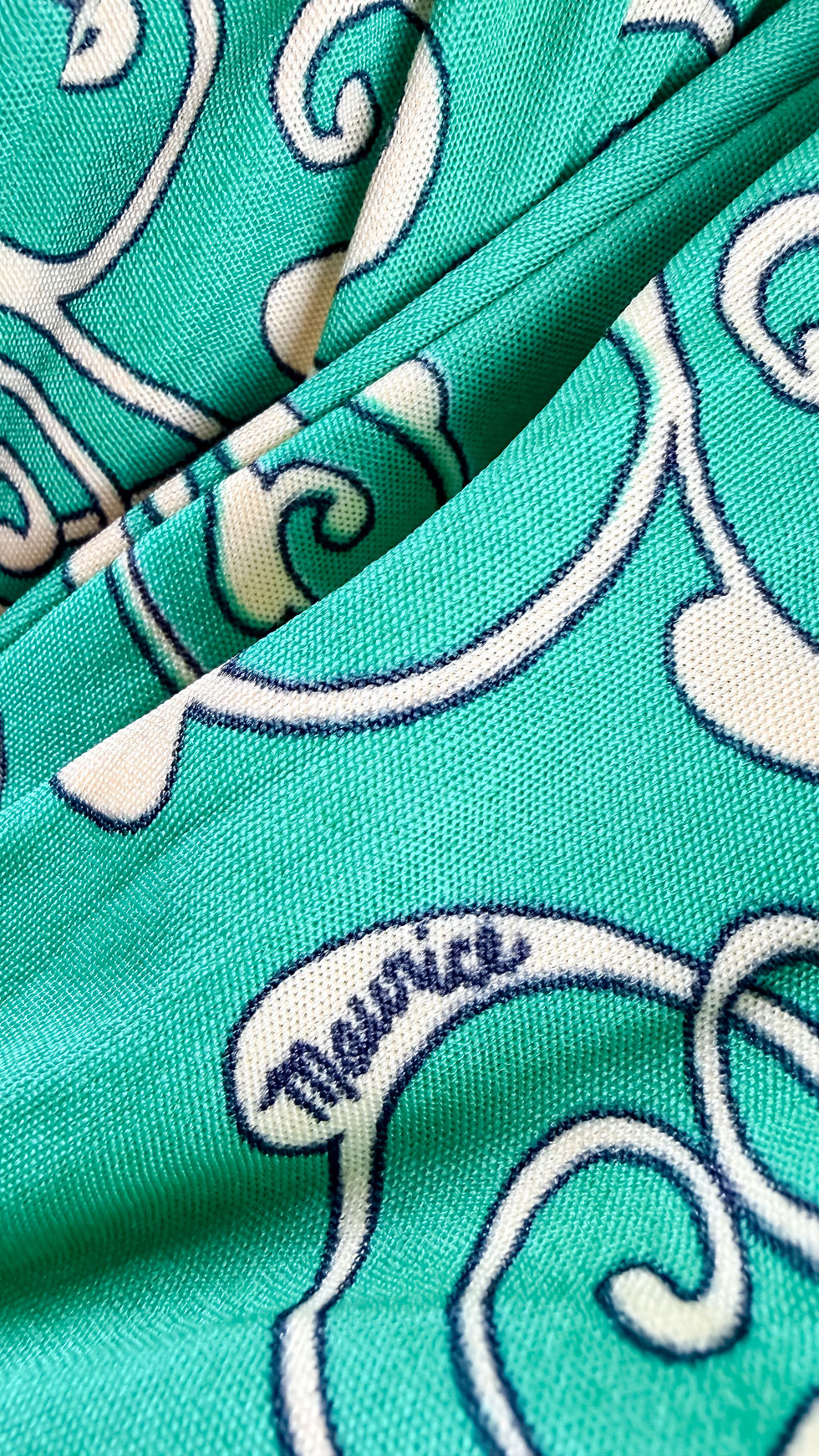 Thumbnail: 1970’s Green Maurice Signed Dress - S