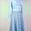 Thumbnail: 1970’s Ice Blue Pussy Bow Midi Dress