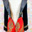 Thumbnail: 1960’s Red & Black Velvet Palazzo Jumpsuit - S