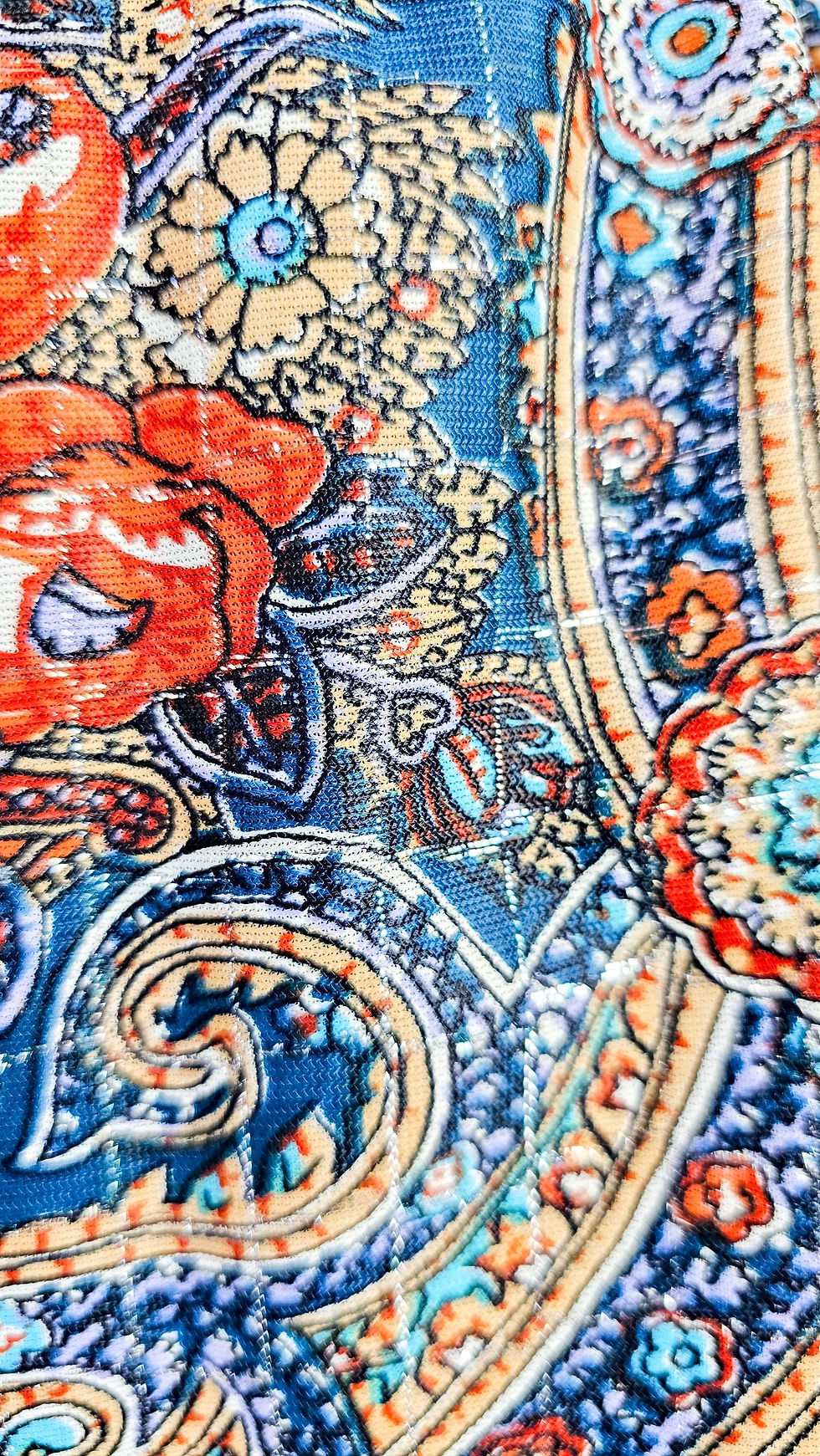 Thumbnail: 1970's Paisley Groovy Balloon Sleeve Palazzo Pant Set