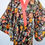 Thumbnail: 1970's Novelty Kimono Sleeve Robe Dress