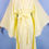 Thumbnail: 1970's Pale Yellow Eyelett Angel Sleeve Maxi