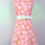 Thumbnail: 1960s Pink Dagger Collar Tulip Romper