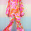 Thumbnail: Rare 1970’s Psychedelic Flared Pink Pant Set