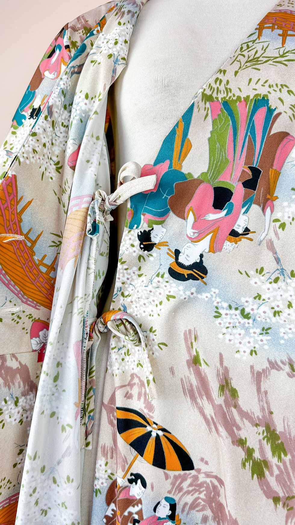 Thumbnail: 1970’s Novelty Japanese Print Caftan