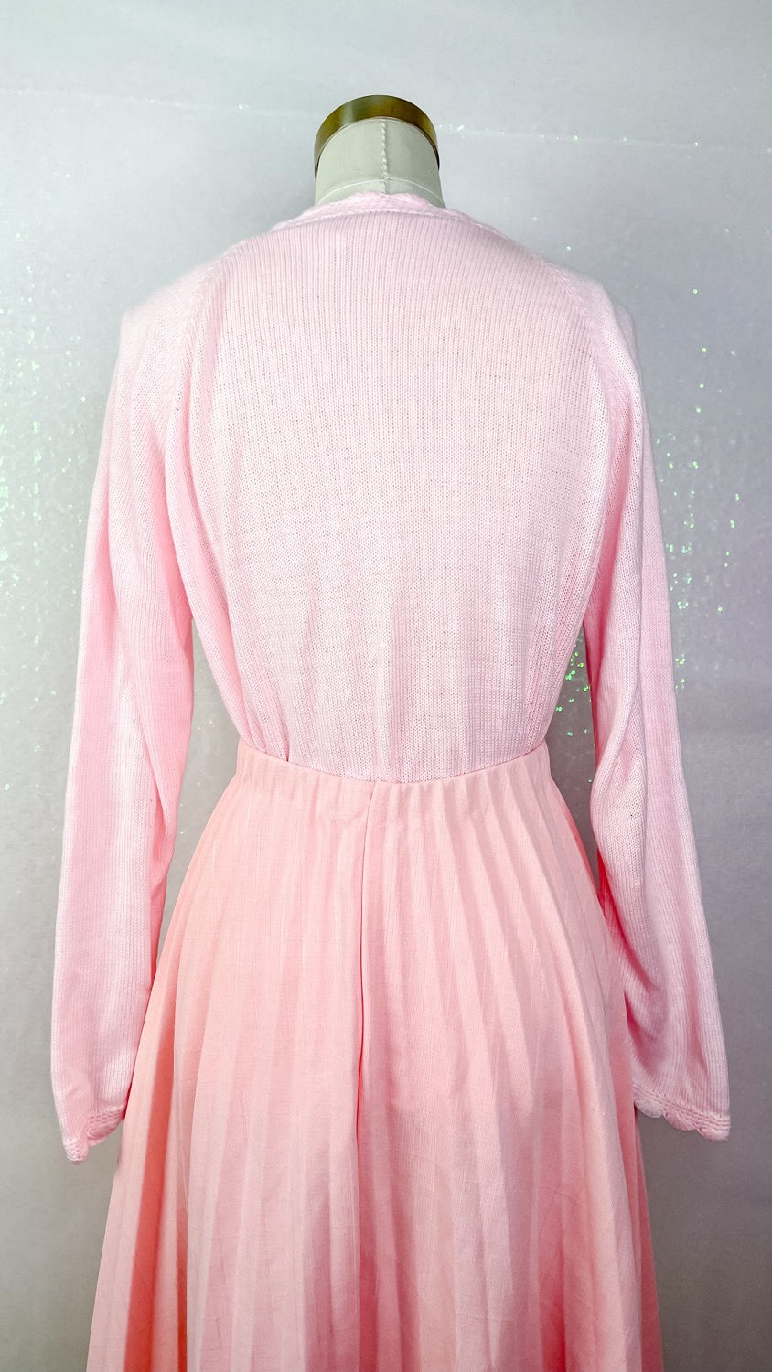 Thumbnail: 1980’s Pink Pleated Skirt & Sweater 3 Piece Set 