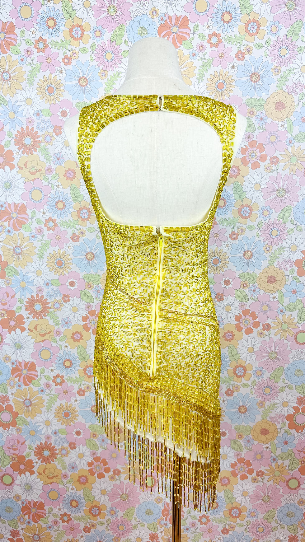 Thumbnail: 1970’s All Beaded Showgirl Mini Dress - XS/S