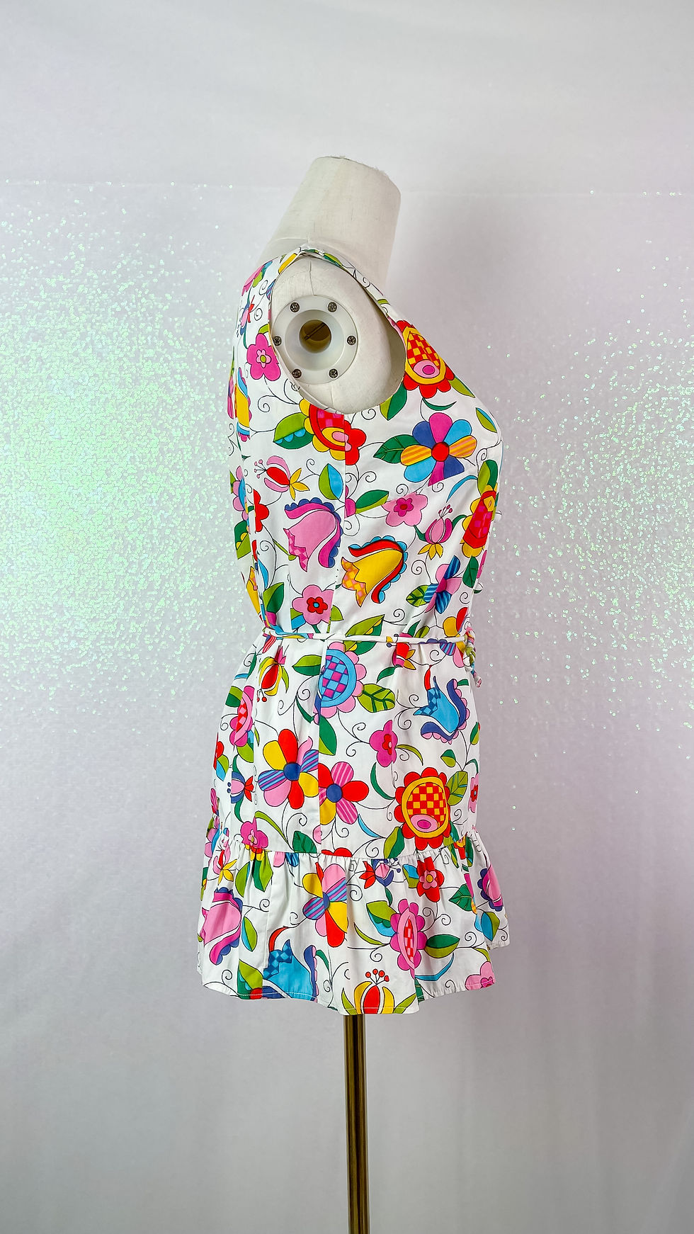 Thumbnail: 1960’s Lanz Flower Power Playsuit with Cover Dress Set