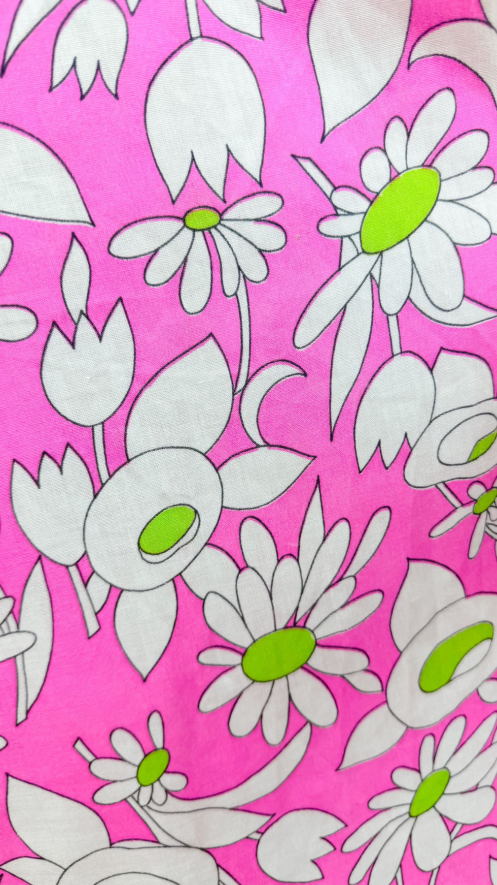 Thumbnail: 1960’s Pink Daisy Palazzo Jumpsuit - S