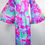 Thumbnail: 1970's Micro Pleated Bright Angel Sleeve Maxi