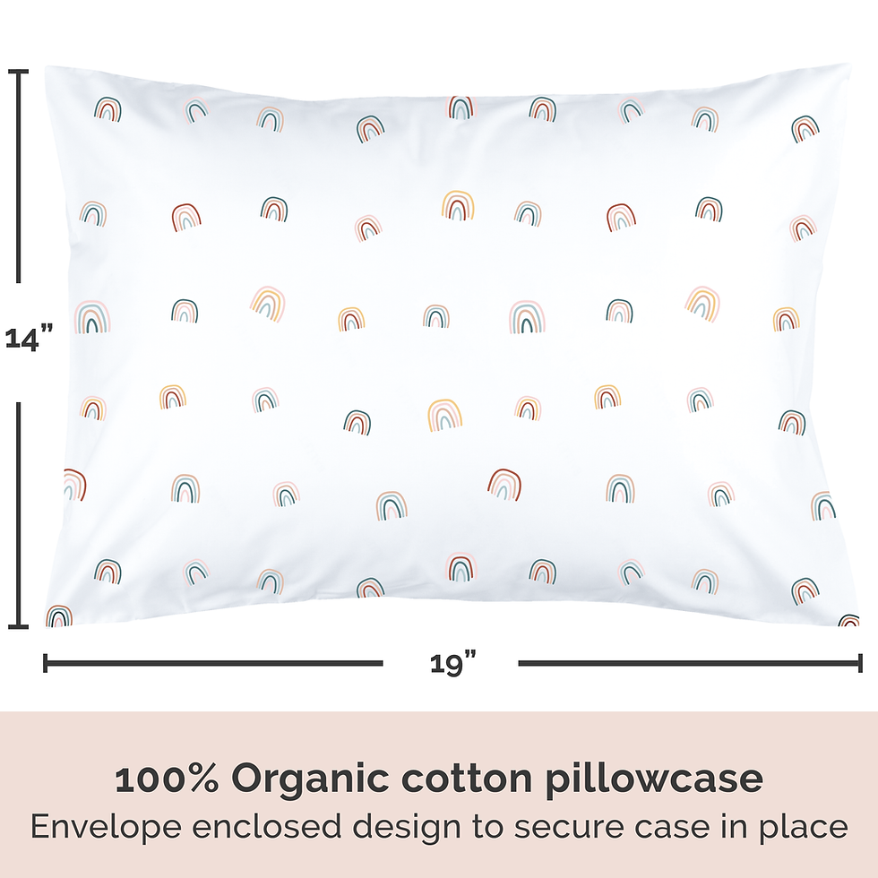 Thumbnail: Organic Toddler Pillowcase - Rainbow