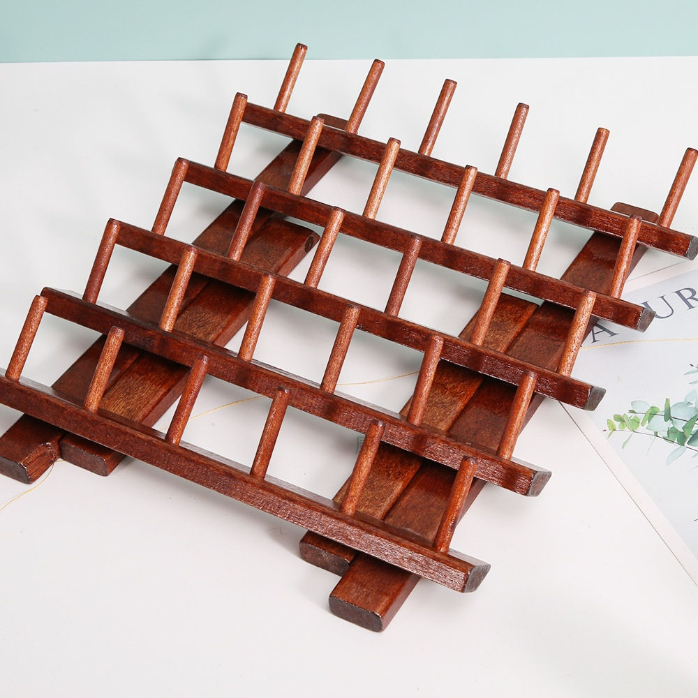 Foldable Wooden Thread Organizer Rack