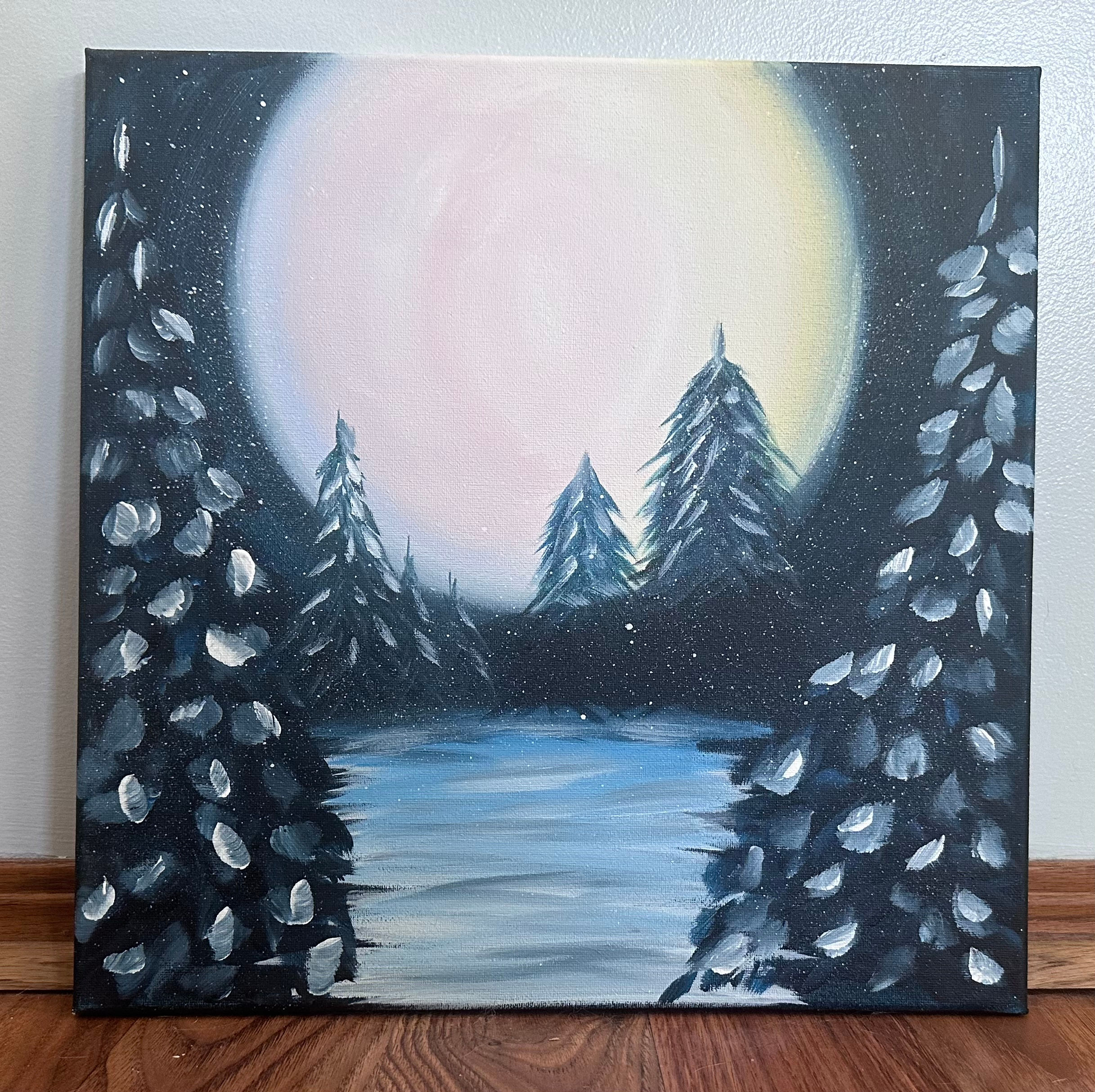 Painting in the Gardens (Winter Scene)