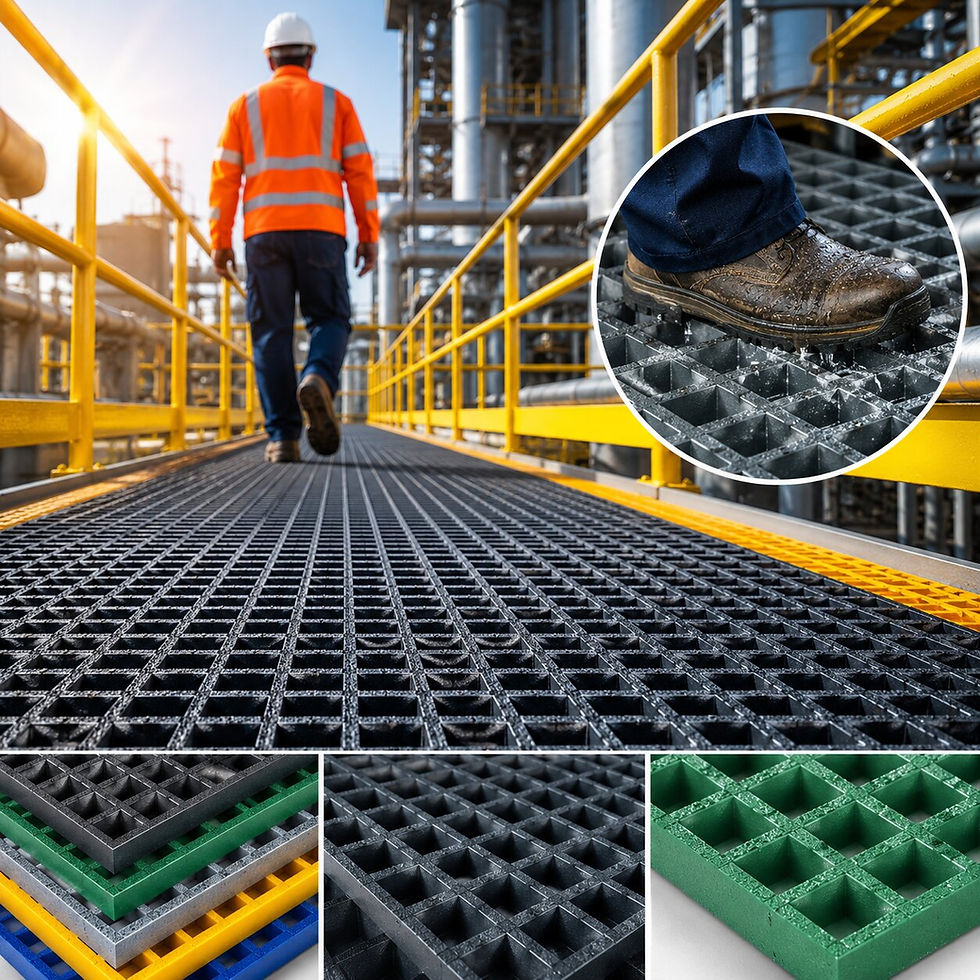 Reducing Workplace Hazards with High-Quality Anti-Slip Plastic Grating