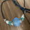 Thumbnail: Blue, Teal & White Sea Glass Necklace Set