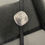 Thumbnail: Silver Medallion & Black Leather Bracelet