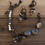 Thumbnail: Natural Blue Chalcedony Nugget Leather Bracelet