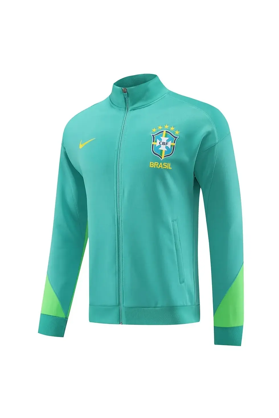 Thumbnail: Brazil Turquoise/Green/Blue Full Zipper Jacket Tracksuit 23/24