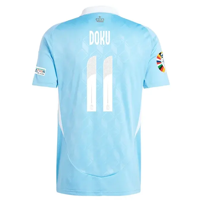 Jeremy Doku Belgium YOUTH 2024 Away Jersey