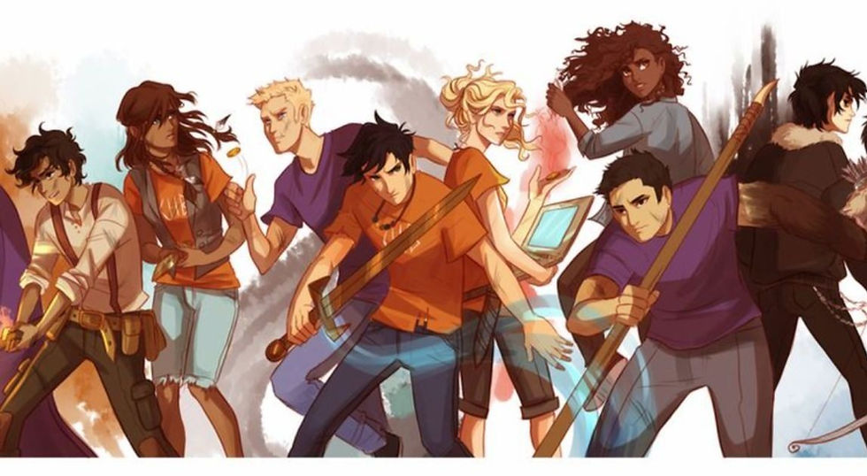 the percy jackson book tag