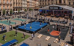 Ejecución en sitio de un fun park corporativo en Valencia