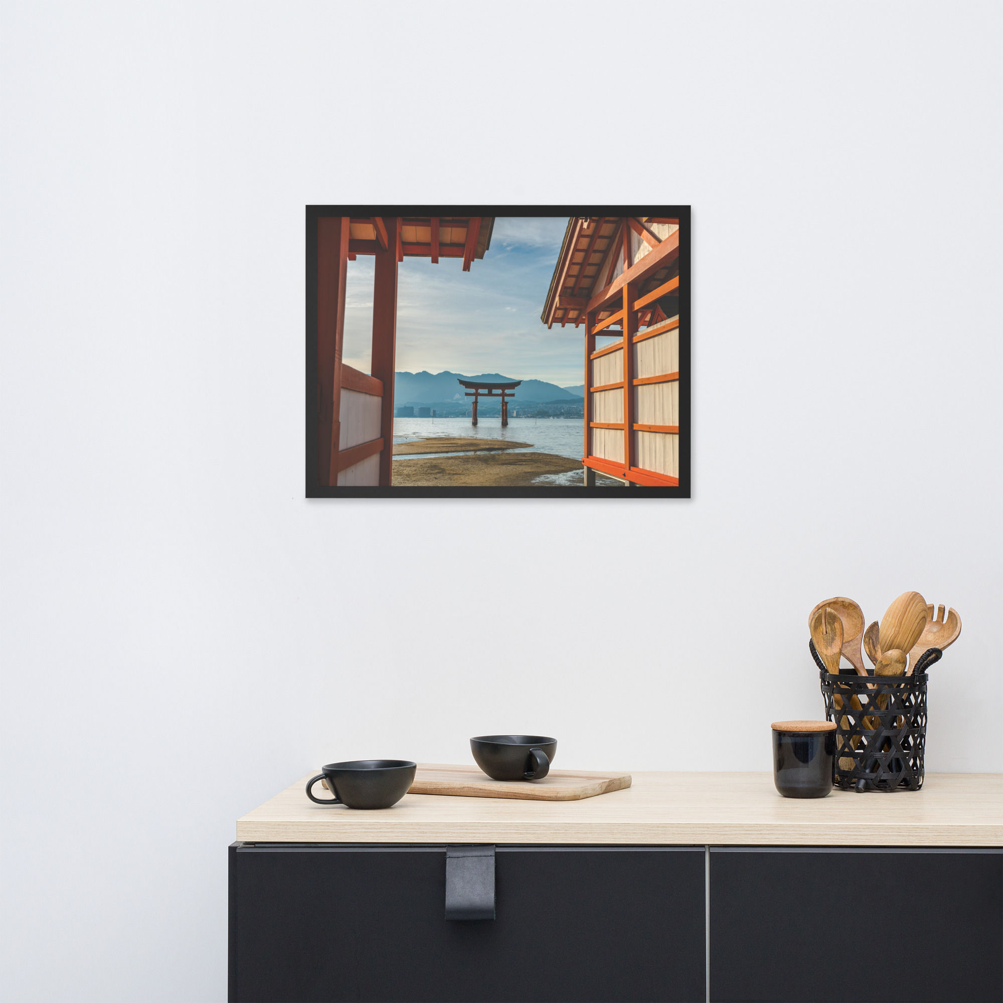 Framed photo paper poster
