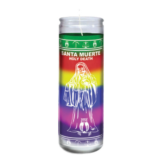 Santa Muerte 7 Colores, Holy Death 7 Colors UNILITE CANDLES