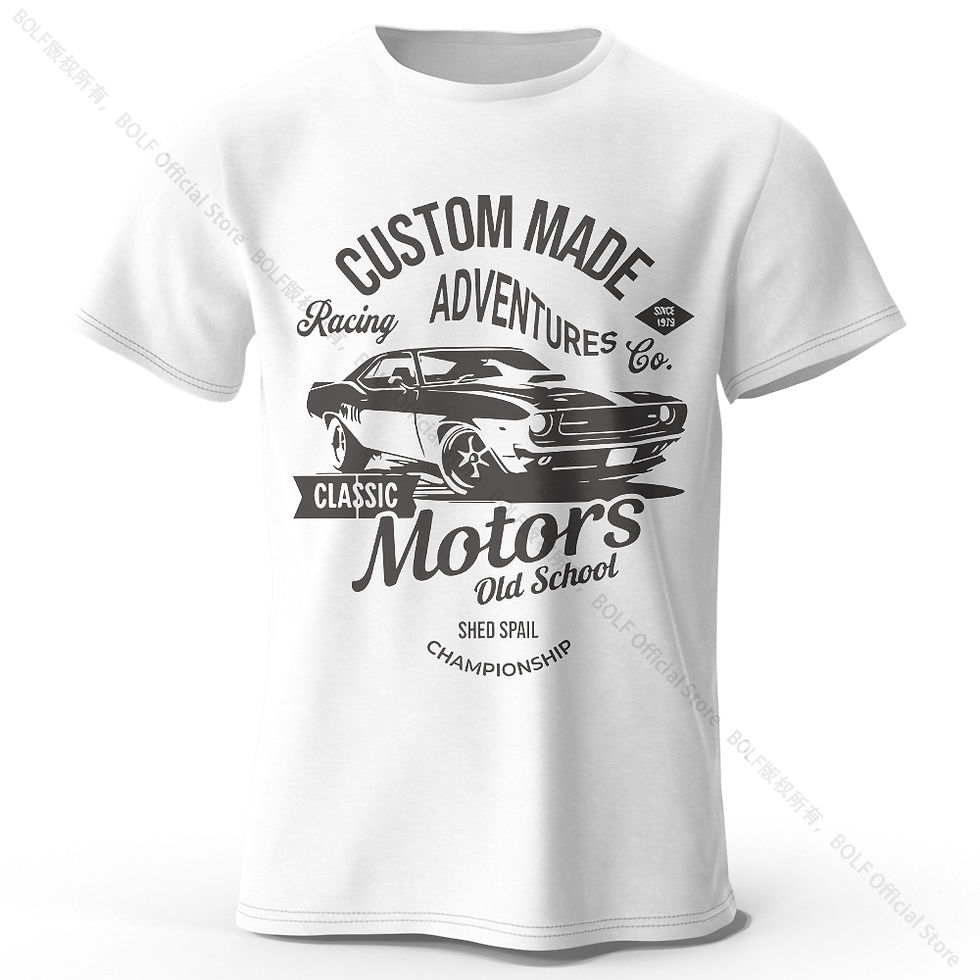 Miniatura: Camiseta masculina com estampa de motor, 100% algodão, tamanho grande, estilo v