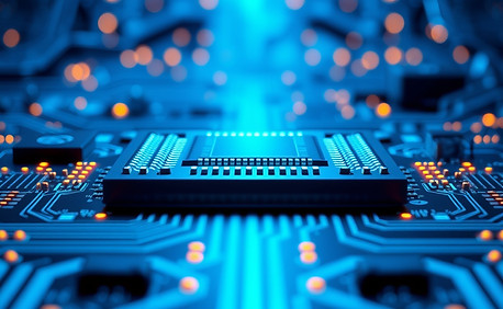 Semiconductor in Blue Light