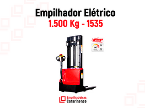 Conheça o novo Empilhador Elétrico 1.500 Kg (1535)