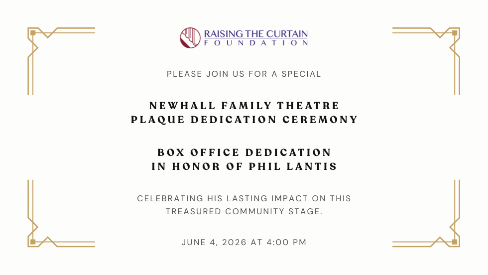 Newhall Family Theatre Plaque Dedication Ceremony