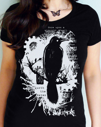 Nevermore Raven Women's T-shirt binarywinter