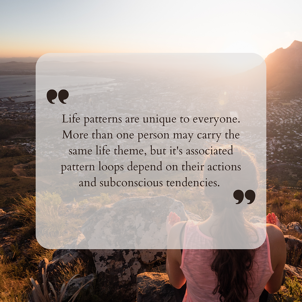 Life Patterns are unique to each individual