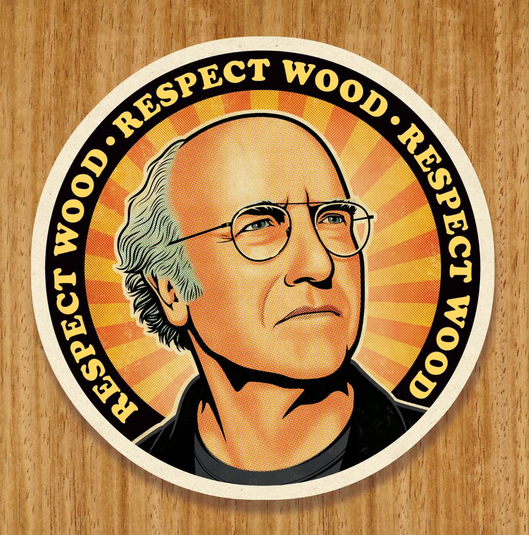 Respect Wood Coaster PRINT