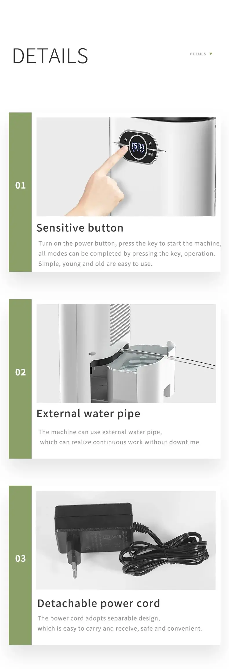 Miniatura: Air Dehumidifiers Touch Screen Remote Control Mini Bathroom Air Dryer Electronic