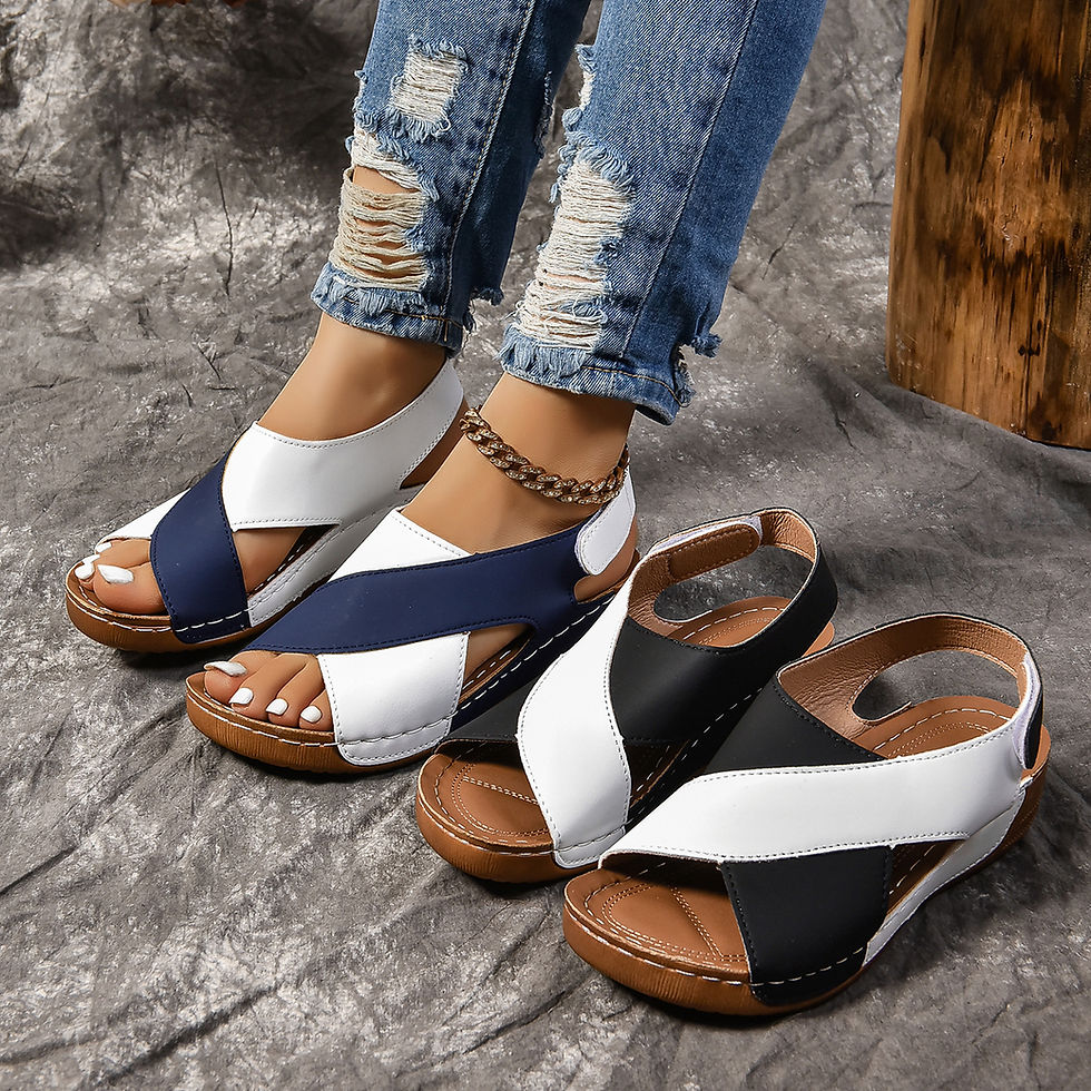 Miniatura: Woman Sandals Shoes Summer Beach Walking Shoes Party Women Shoe Plus Size Ladies