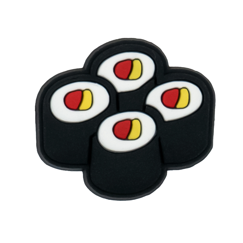 Miniatura: 1pcs PVC Delicious Food Shoe Charms Sushi Salads Shoe Decorations Pins for Women