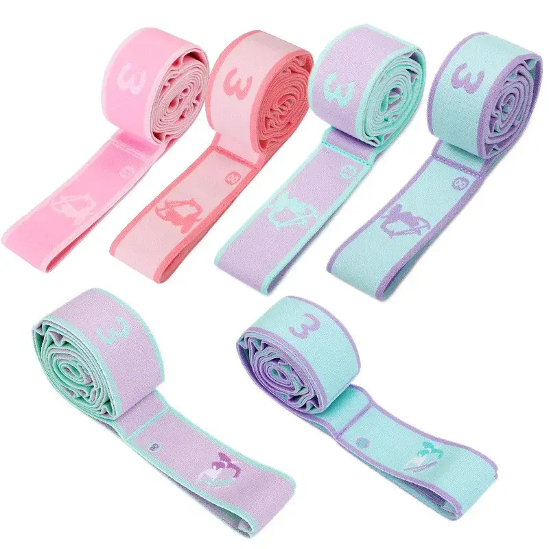 Miniatura: 8 Dance Training Segmented Band Stretching Belt for Ballet Dance Gymnastics Pila