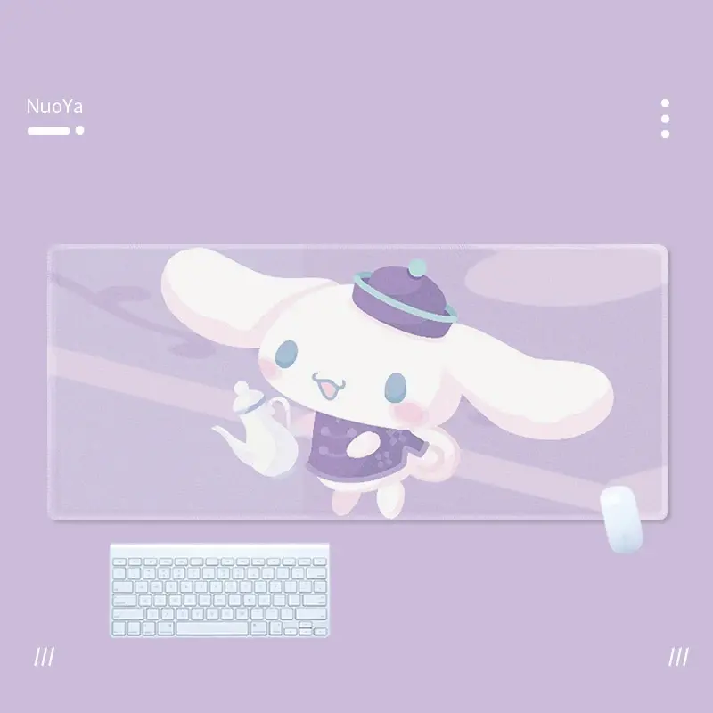 Miniatura: Cinnamoroll Mouse Pad anime Kawaii Large Mat Gaming Kuromi Mousepad Gamer Stitch